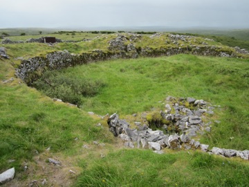 Caherconnell ringfort, Celtic ring wall