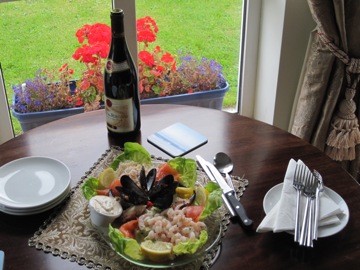 A special dinner at Burren View (favourite B&B***)
